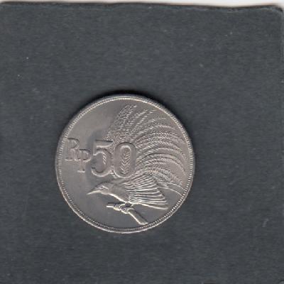 Beschrijving: 50 Rupiah BIRD